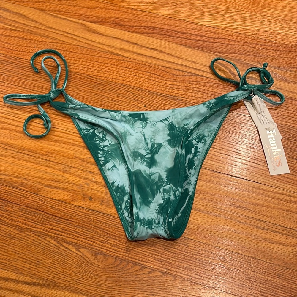 Frankie’s Bikini’s tie dye cheeky bikini bottoms